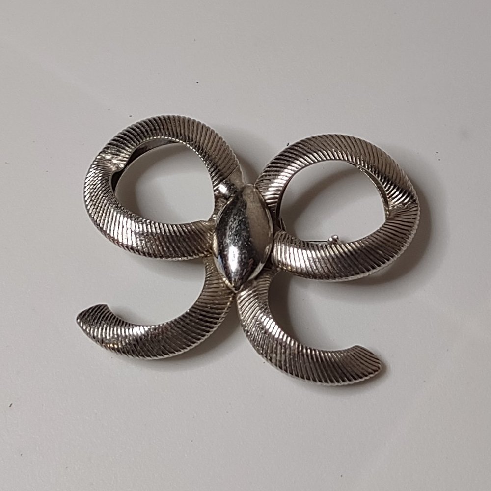 Vintage Bartek Silver Tone Brooch